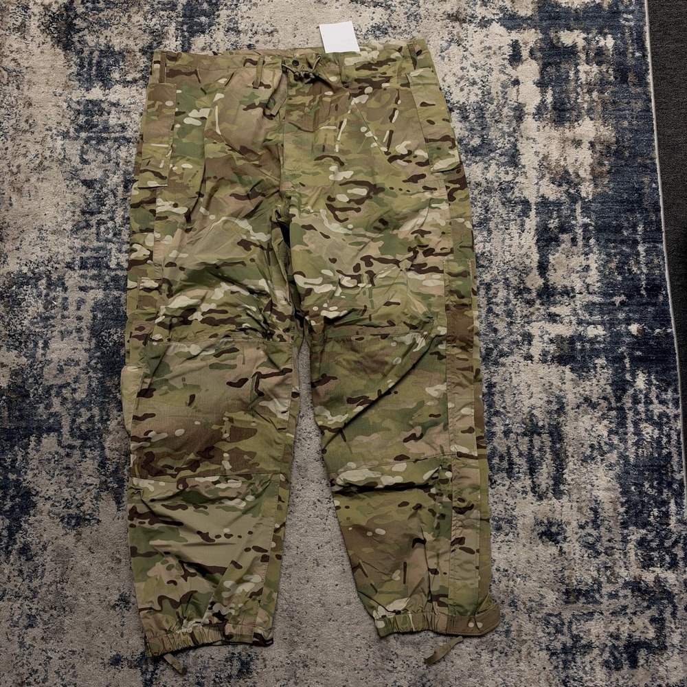 US Military OCP ECWCS Gen III Level 6 Gore-Tex Wet Weather Pants Large Regular